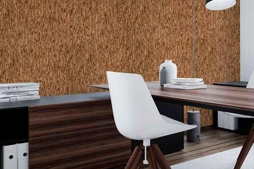 Kurk wandbekleding in een kantoorruimte voor akoestische demping - Divina Cork Walls