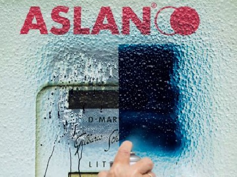 Aslan MagicProtect SL 99, laminat anti-graffiti avec revêtement repoussant la peinture