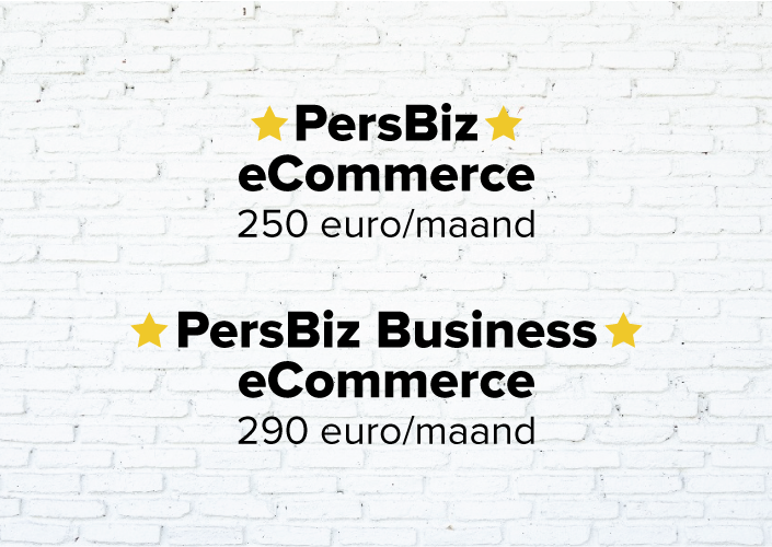 prix persbiz eCommerce packages Web-to-print